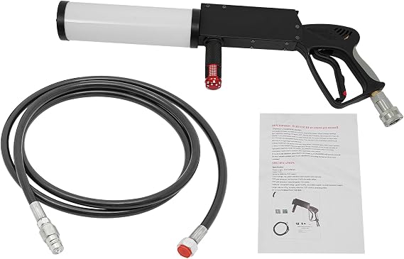 LED CO2 Fog Smoke Machine Handheld LED CO2 Jet Machine CO2 Cannon Fogger Machine LED RGB CO2 Gun DJ Effects Fogger Smoke Gun for Nightclub DJ Club Live Party (US Stock)