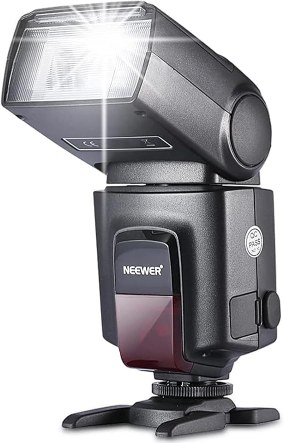 NEEWER TT560 Camera Flash Speedlite Compatible with Canon Sony Nikon Panasonic Fuji DSLR with Universal Single Contact Hot Shoe Mount, Speedlight Compatible with Sony ZV1, NOT for ZV-1F, No TTL