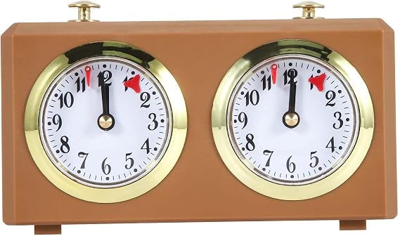 Chess Clock Timer, Mechanical Chess Clock Analog for Chess Game Tournament Board Game