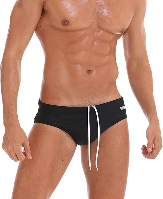 JOCKMAIL Mens Swim Briefs Underwear Rise Quick Dry Mens Beach Briefs Low