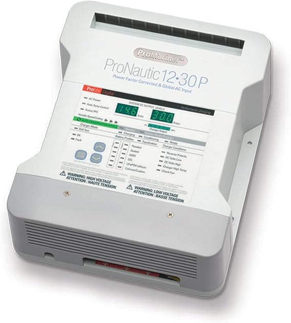 ProMariner ProNautic 1230P (12 Volt System) 30-amp, 3-Bank Battery Charger