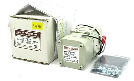 Bellofram 961-070-000 Pressure Transmitter, I to P; 3-15 PSI, 4-20 mA