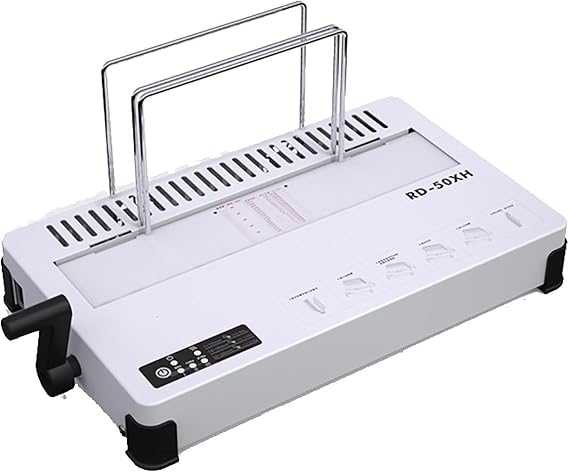 Hot Melt Glue Binding Machine, A4 Document Book Contract Tender Binding Machine, Maximum Binding Thickness 50MM, 3-Stage Temperature Control, Ceramic PTC Heating