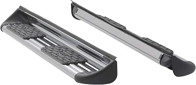 LUVERNE 481442-581442 Polished Stainless Steel Side Entry Steps Truck Running Boards, Select Chevrolet Silverado, GMC Sierra 1500, LD, 2500, 3500 HD Double Cab
