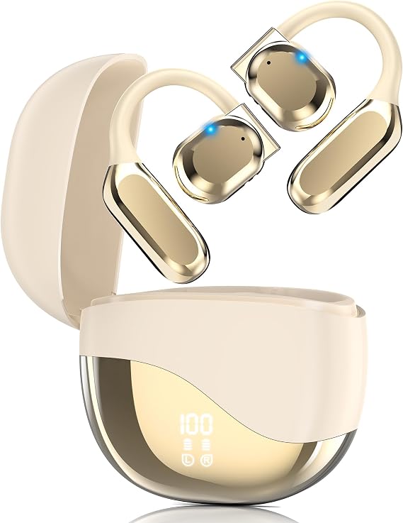 AI Real-Time Translation Earbuds,Wireless Earbuds,144 Languages Ear Buds,Two-Way Translator Earbuds,Bluetooth Headphones, Ear pods Wireless,HD Sound Translating Earbuds for Travel, Business-Skin-col