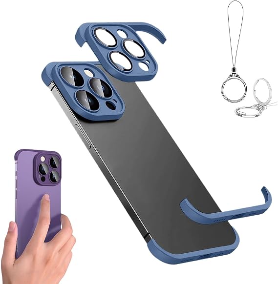 Luxury Corner Edge Pad Lens Protector for iPhone Series, Soft TPU Silicone Cover for iPhone 17/16/15/14/13/12 Pro Max (Blue,15)