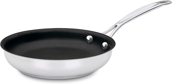 Cuisinart Chef's Classic 7" Stainless Steel Nonstick Skillet engineered with PURELYCERAMICTM, 722C-18NS