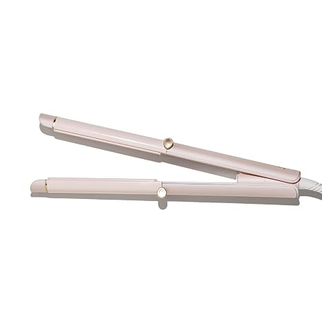 T3 Curling Straightener 2-in-1 Hair Straightener and Curler, Ceramic Flat Iron & Curling Iron Styling Tool with Curved Plates for Straightening, Curls & Waves on Fine, Medium & Thick Hair