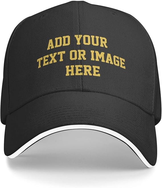 Custom Hats Add Photos/Logo/Text to Design Your Personalized Baseball Cap for Men & Women Adjustable
