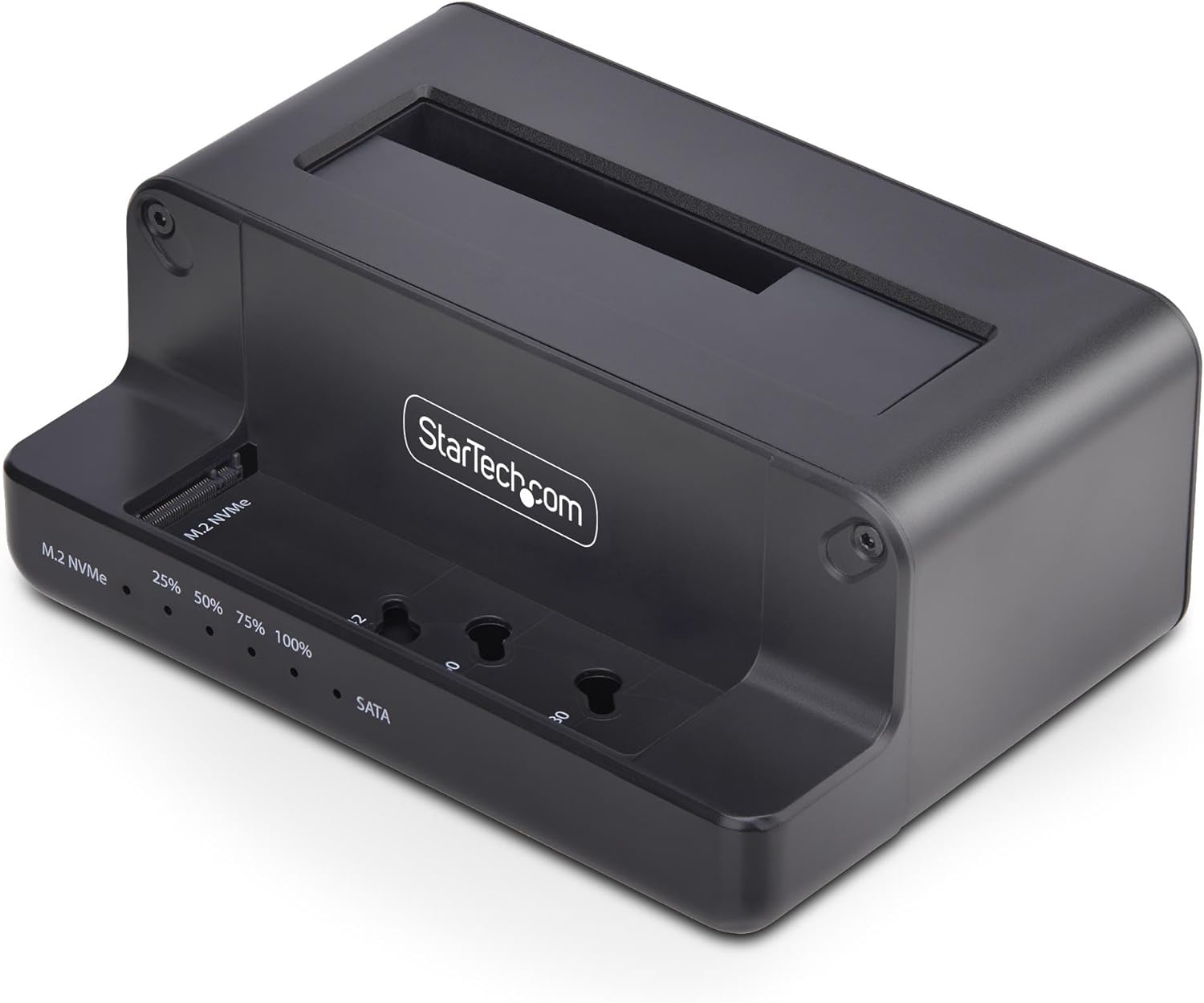 M.2 NVMe to 2.5"3.5" SATA Drive Duplicator, Dual Bay Standalone ClonerDrive Dock, 27GBmin, NVMe to SATA  SATA to NVMe, TAA