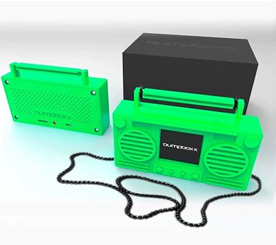 Bumpboxx MicroBoom Wearable Necklace Bluetooth Speaker Boombox | Bluetooth Portable Speaker | Includes 24 Chain & Rechargeable LI-ION Battery | Add Music to The Latest Fashion Trend