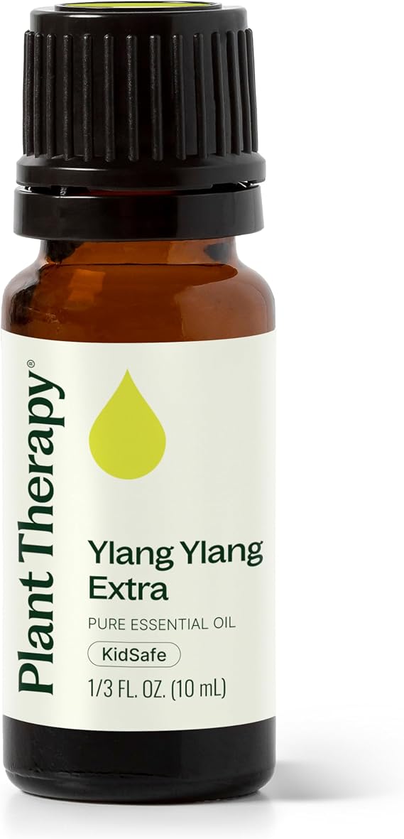 Plant Therapy Ylang Ylang Extra Essential Oil 10 mL (1/3 oz) 100% Pure, Undiluted, for Calming Aromatherapy, Romantic Gift