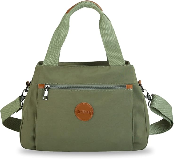 Women Crossbody Bag Casual Handbag Multi-pocket Shoulder Bag Nylon Tote