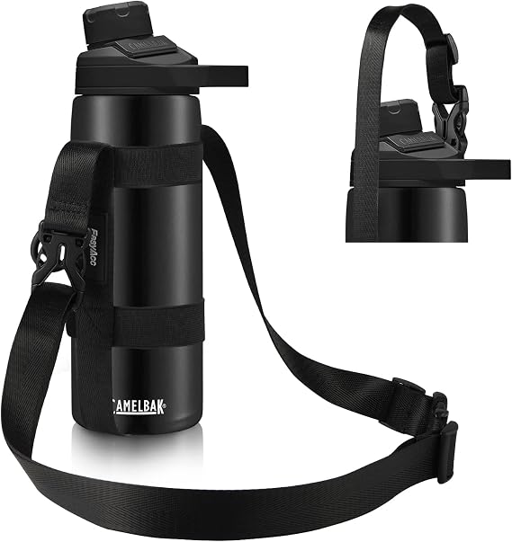 EasyAcc Water Bottle Holder Strap Sling, for Owala FreeSip 24 32 40 oz, Hydro Flask, Cirkul, Yeti, Stanley Flip, Universal Water Bottles, with Carabiner, for Walking Curise Travel (Bottle Excluded)