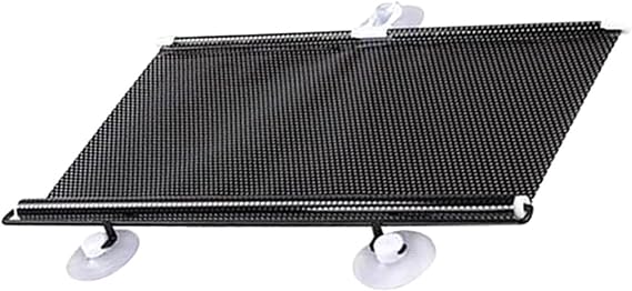 Car Roller Shade 4 Sizes Retractable Sun Roller Blinds Car Sunshade Blocks For Front & Side Window, Auto Windshield Sun Shade With 3X Suction Cups, UV Rays Blocker For Driver & Passengers