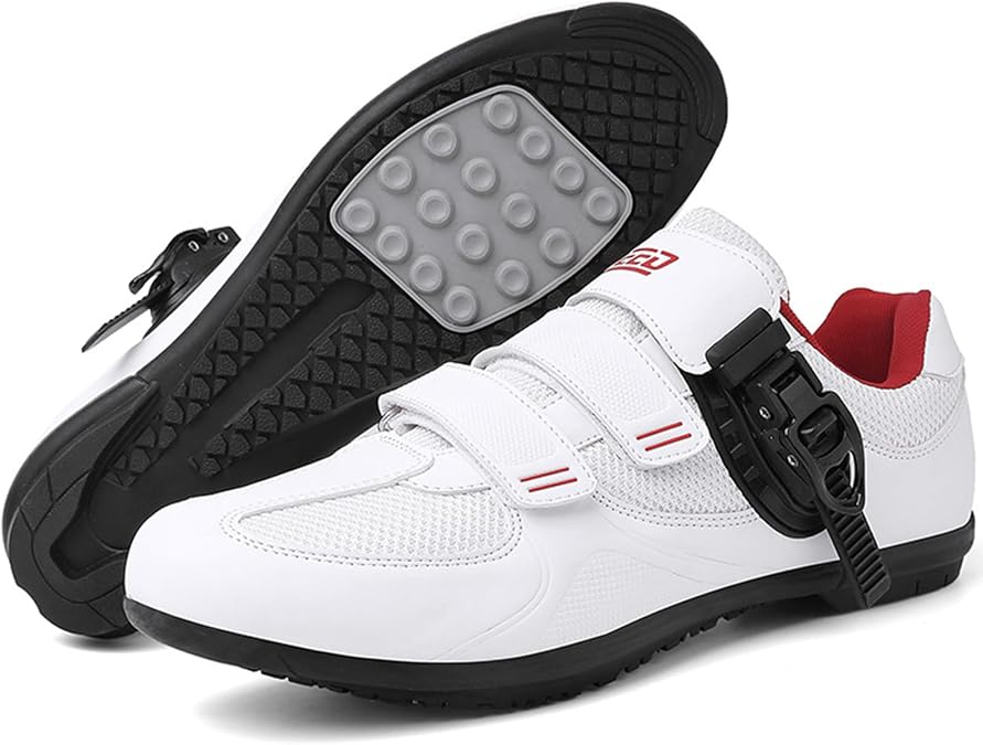 Cycling Shoes Non-Slip Mens MTB Bicycle Shoes Breathable Mountain Bike Shoe with Spin Shoestring