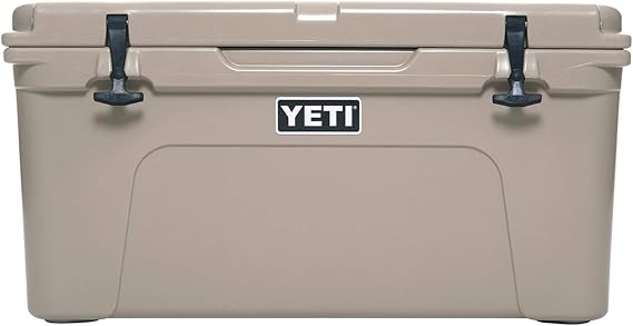 YETI Tundra 65 Cooler | Rotomolded Portable Cooler Box, Fits 54 Cans or 16.8 kg Ice, PermaFrost Insulation, Tough Ice Cooler for Camping or Fishing
