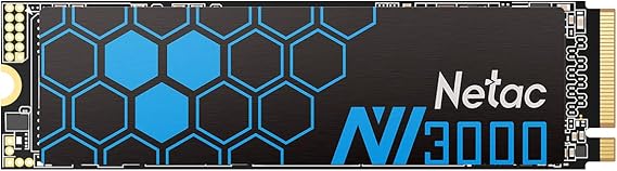 Netac 500GB NVMe PCIe Gen3x4 with Aluminum Heatspreader M.2 Internal Solid State Drive Up to 3,100 MB/s 300TBW, Built for Gaming