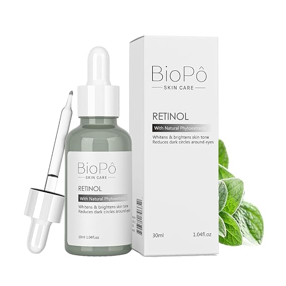 Retinol Serum Brightens Skin Tone, Evens Complexion, Smooths Fine Lines, Reduces Dark Circles, Lightweight Face Serum for All Skin Types, 30 ml