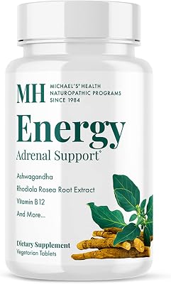 Michaels Naturopathic Programs Adrenal Xtra Energy Support - 90 Vegan Tablets - Stamina Support Supplement, Combats Fatigue, Aids Energy Production - Kosher - 30 Servings