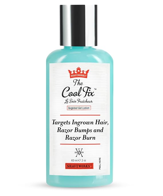 Shaveworks The Cool Fix Aftershave for Women: Pubic Hair Removal, Razor Bumps, Razor Burns, Ingrown Hair Treatment After Shaving Post Waxing Bikini Area Moisturizing Skin Care Gel 2 Fl Oz