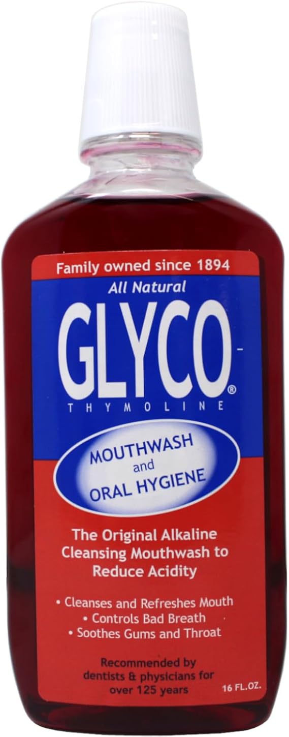 Glyco Thymoline Mouthwash Oral Hygiene Liquid, 16 Fluid Ounce