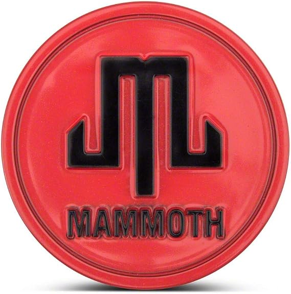 Mammoth Boulder Center Cap; Red Compatible for Fits Boulder Wheels Only