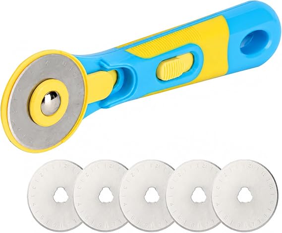 Mr. Pen- 45mm Rotary Cutter with 1 Extra Blade, Ergonomic Handle