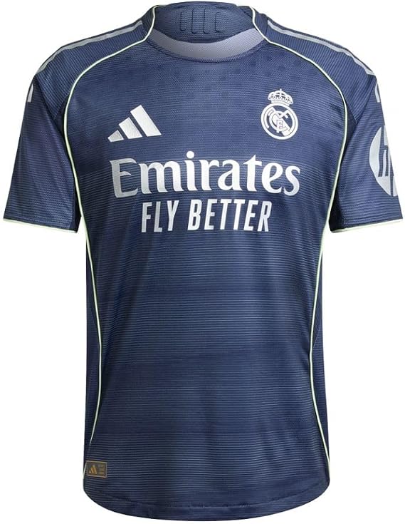 adidas Real Madrid Away Men's Authentic Soccer Jersey 25/26 (US, Alpha, X-Large, Regular, Regular, Navy Blue)