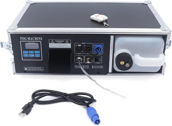 DJ Haze Machine for Stage, 1500W 3.5L DMX & Remote Control Low Lying Smoke Machine Stage Fogger, Water-Based Adjustable Angle Stage Haze Machine for Theatres, Halloween, Weddings, Parties