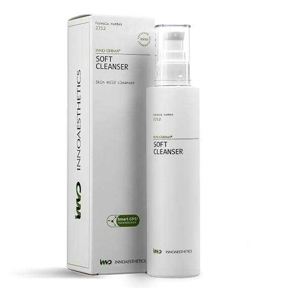 INNOAESTHETICS Soft Cleanser, Professional-Grade Purifying Gel, pH Balanced Daily Face Cleanser for Sensitive Skin, Formula 2712