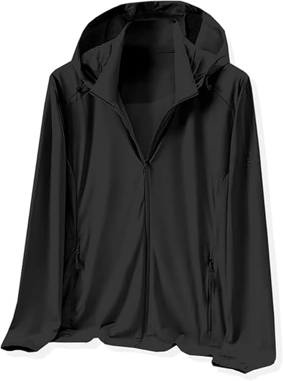 Cromoncent Women's UPF 50+ Sun Protection Running Jacket Hooded