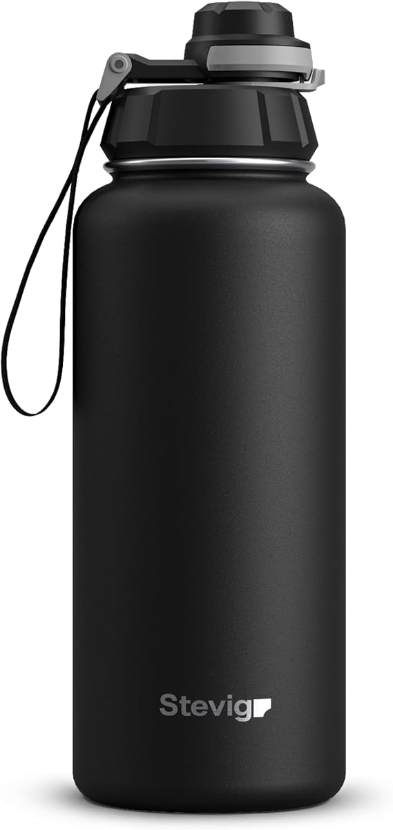 1 Hand Leak-proof Sealed Steel Thermos 1000 ml Black St-210