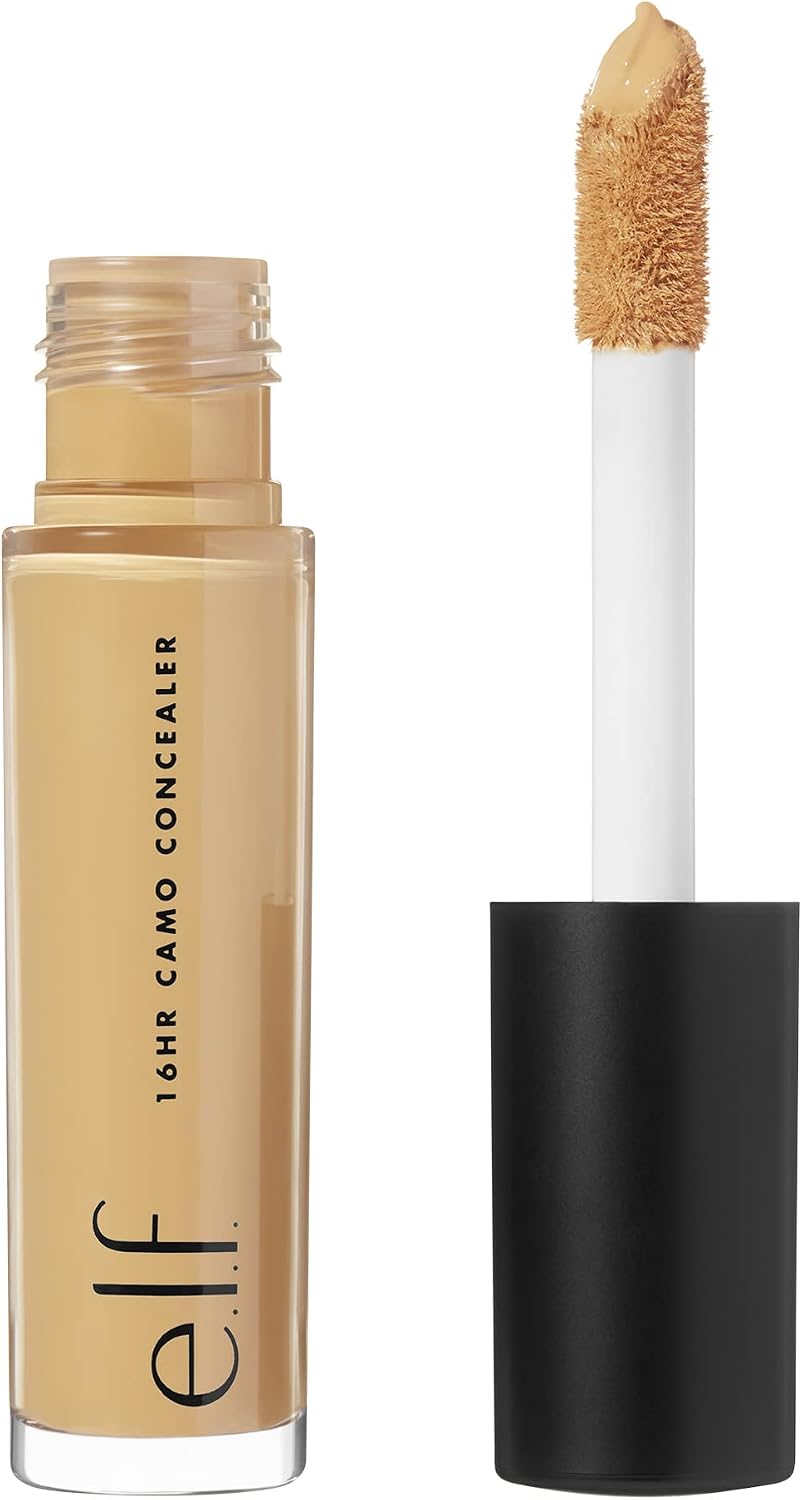 e.l.f. 16HR Camo Concealer, Full Coverage & Highly Pigmented, Matte Finish, Deep Caramel, 0.203 Fl Oz 6mL