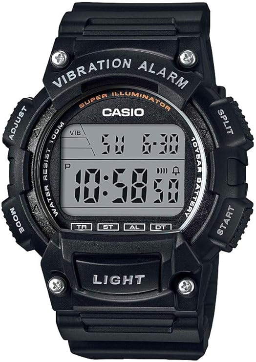 Casio W736H Series | Mens Digital Watch | 1100 SEC Stopwatch | Countdown Timer | Super Illuminator LED Light | 100 M Water Resistance | Daily Alarm | Auto Calendar | Dual Time | 10 Yr Battery