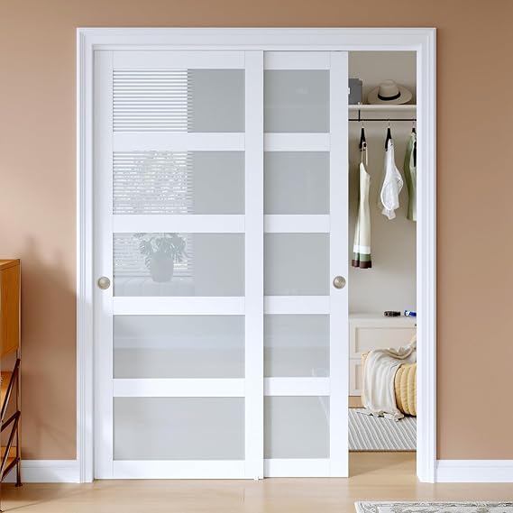 EaseLife 60"x 80"(Double 31"80") Sliding Closet Door