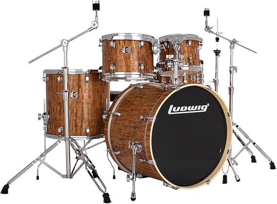 Ludwig Evolution 5-Piece Shell Pack w/22" Kick - Cherry