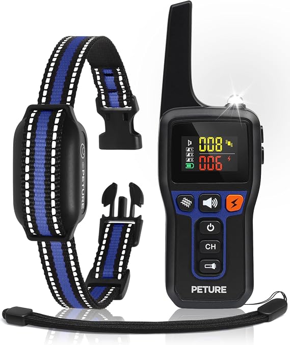 Bark Shock Collar for Dogs, 3300Ft 2-in-1 Bark and Training Collar Combo with Beep, Vibration, Static & Auto Mode, IPX7 Waterproof Automatic Bark Collar for Small Medium Large Dogs (7-120lbs)