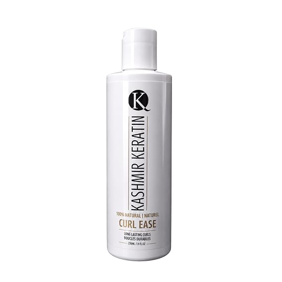 Kashmir Keratin curl ease Curl Defining Cream shaping moisturizer, with its light cream gel texture, is based on 30% pure glaze and 70% Keratin cream. 8 fl. oz. (8 fl oz)