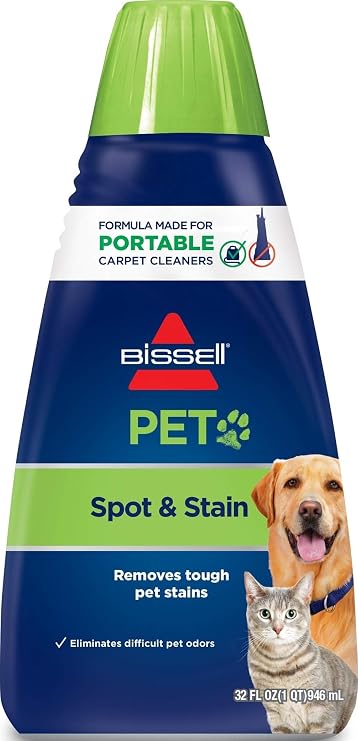 Bissell 74R7 Pet Stain & Odor Portable Machine Formula, 32-Ounce, Fl Oz