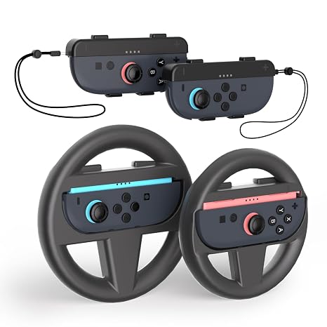 Aukuoy Switch 2 Steering Wheels for Nintendo Switch 2 Joy Con Controller