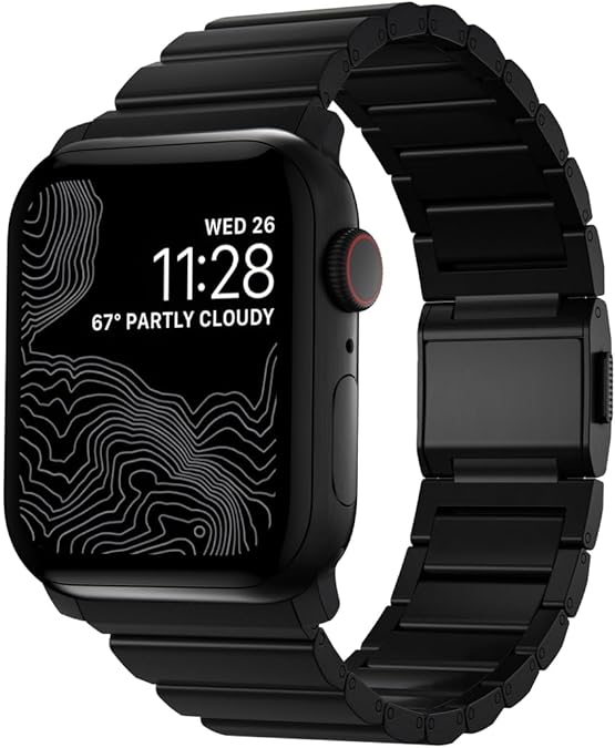 Titanium Apple Watch Band v2 45mm, Titanium Ultra Watch Band with Adjustable Links and Integrated Lugs, Band for Apple Watch Ultra, Compatible with Apple Watch Series 1-10, and SE