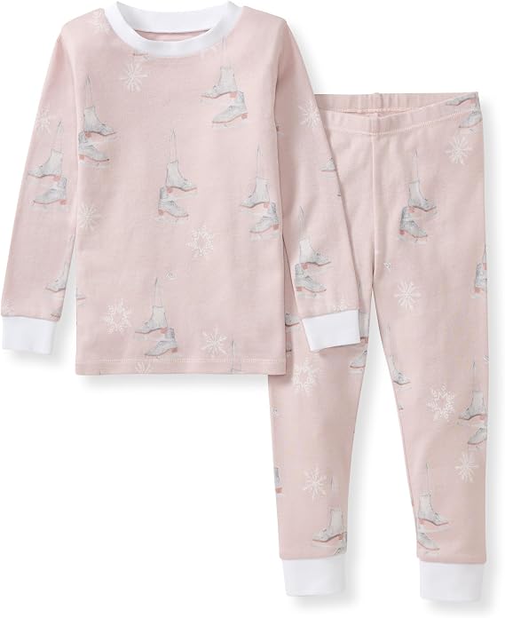 Burt's Bees Baby Organic Cotton Pajamas for Girls,100% Cotton Pajama Set