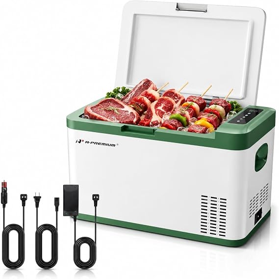 A-Premium 12 Volt Refrigerator 28QT/26.1L Portable Car Fridge Cooler