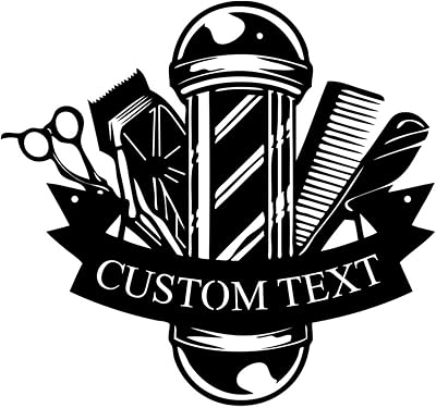 Custom Salon Metal Sign, Personalized Barbershop Wall Decor, 1.2MM Thick Magnetic LED Salon Sign, Barber Gift for Men, Durable Salon Wall Art for Home Studio Shop Display Style A
