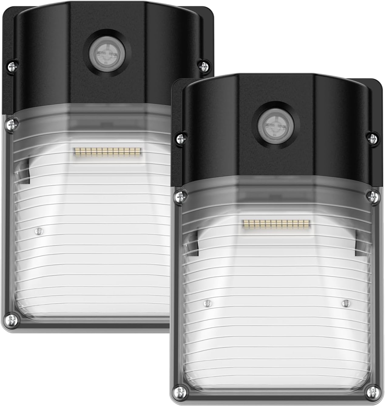 30W LED Wall Pack Light with Dusk to Dawn Sensor, 3600LM, 5000K Daylight, 120Vac Led Porch Lights, IP65 Waterproof Outdoor Security Lighting for Garage Warehouse Garden, ETL Certified, 2 Pack