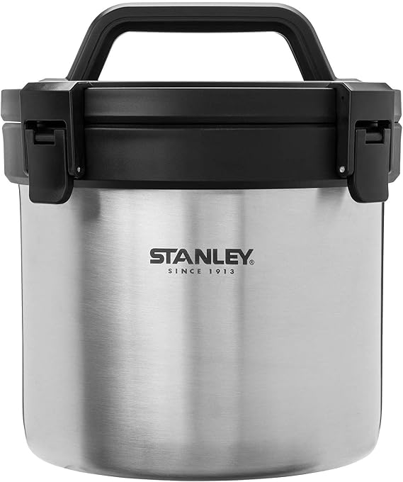 Stanley Stay Hot Camp Crock | 12 Hours Hot, 16 Hours Cold | Portable Camping Pot with Leakproof Locking Lid | Insulated, Packable Travel Food Container | BPA-Free | Shale