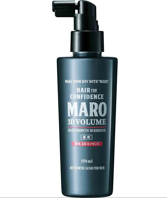 MARO 3D Volume Hair Growth Essence Leave-In Spray - 5 oz | Weightless conditioning volume spray, scalp & follicle protection, gift for men, 150 ml