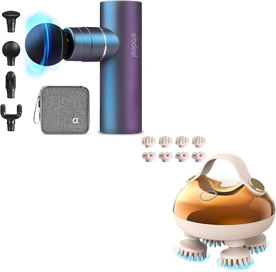 arboleaf Scalp Massager and Massage Gun Bundle