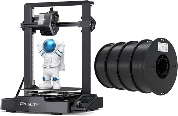 Creality Ender 3 V3 SE 3D Printer Bundle with PLA Filament 4 PacksBlack